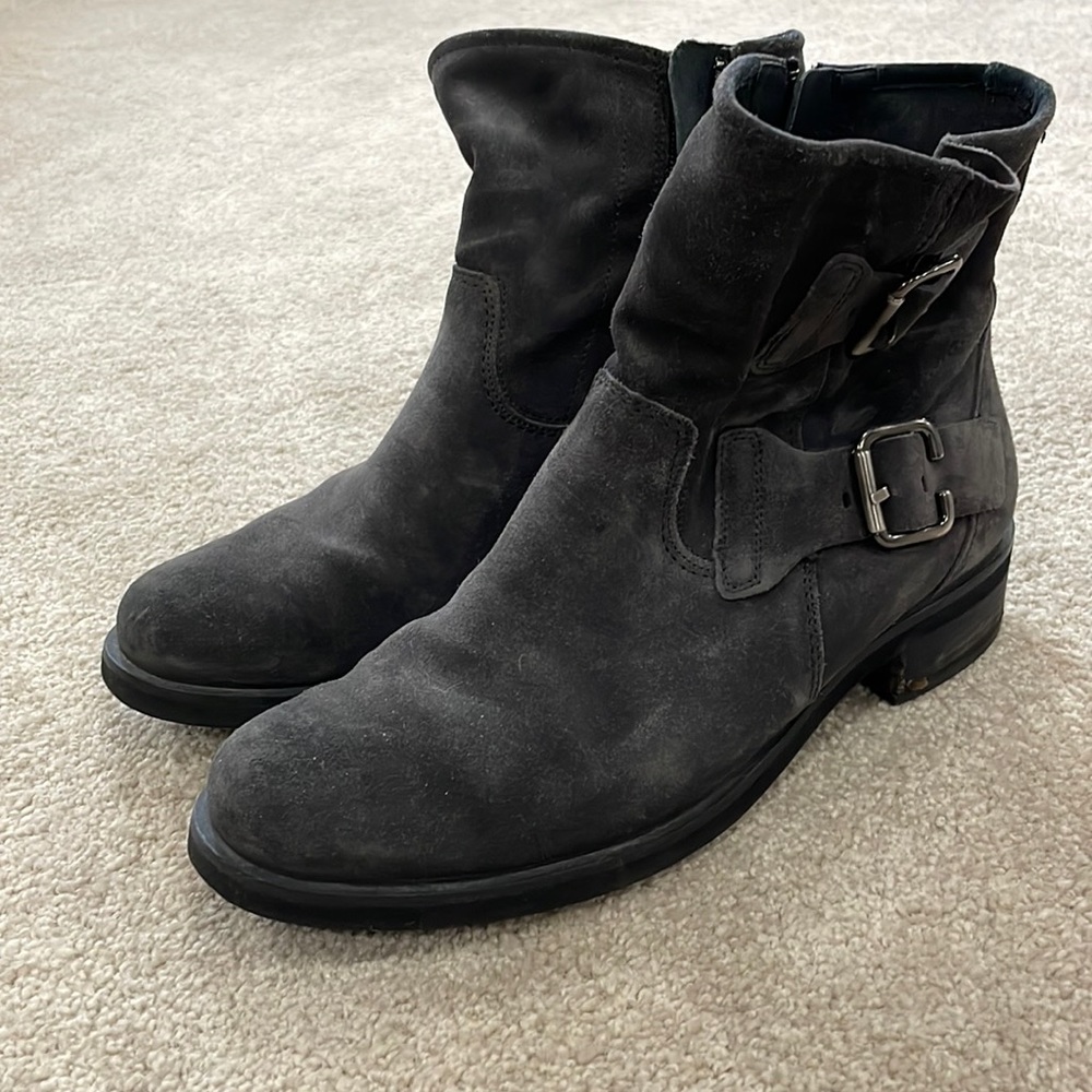 Grey Suede Paul Green Boots